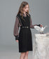 Check Layer Knit Dress