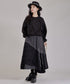 Layered Texture Line Flare Skirt