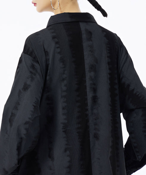 Glare Texture Zip Top