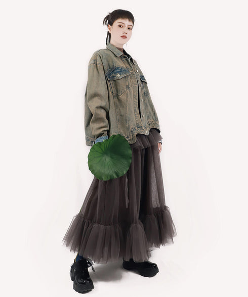Halo Tier Ruffle Skirt