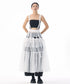 Tiered Mesh Belt Skirt