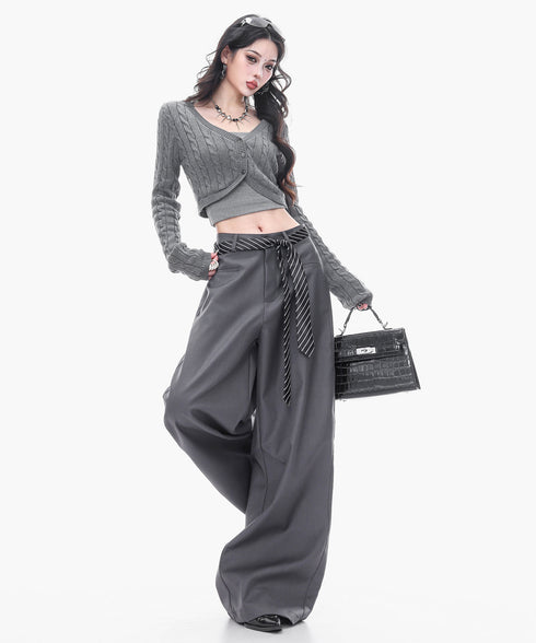Structured Volume Wide Pants
