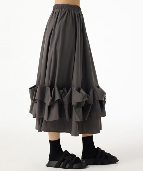 Frill Curve Skirt