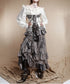 Dark Mist Ruffle Skirt