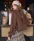Mocha Crop Hoodie
