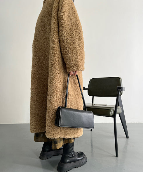 Soft Boucle Long Coat