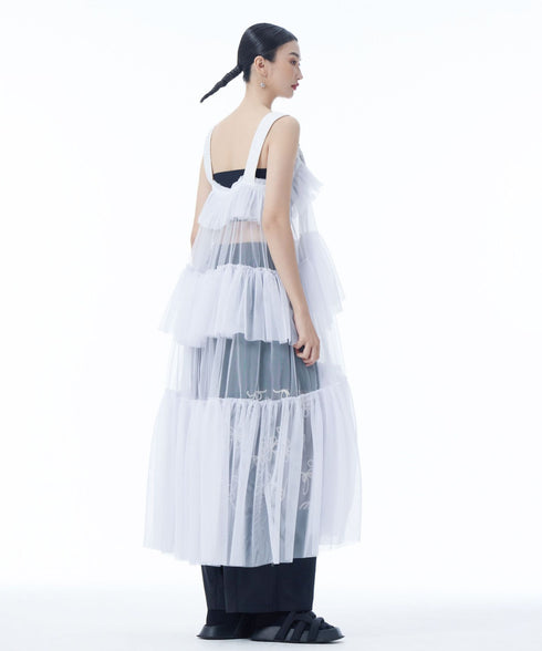 Tulle Tiered Camisole Layer Top