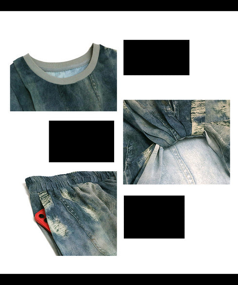 Floating Dye Top & Skirt Co-ord