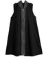 Hood Frame Long Vest