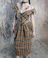 Plaid Fold Line Dress