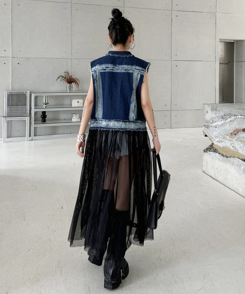 Edge Pocket Veil Vest