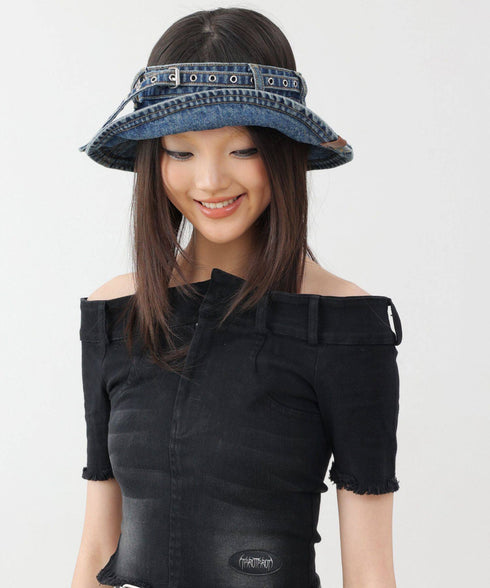 Denim Belt Visor