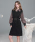 Check Layer Knit Dress
