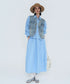 Soft Line Blouse&Skirt Co-ord