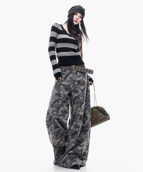 Shadow Camo Wide Pants