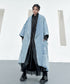 Washed Long Denim Coat