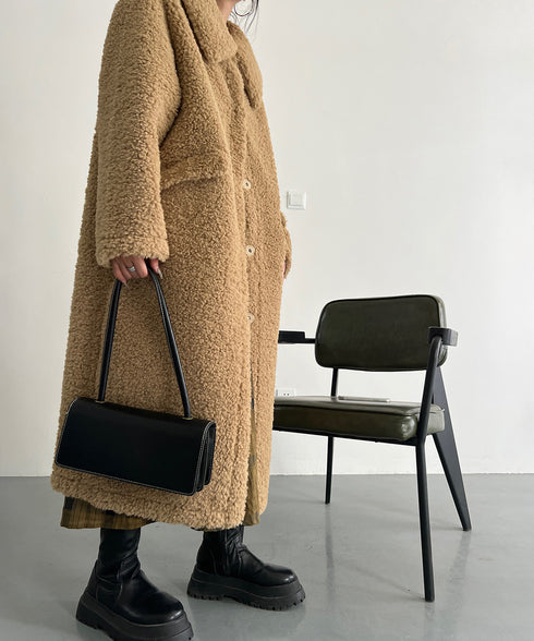 Soft Boucle Long Coat