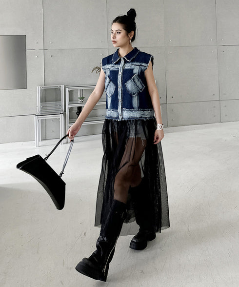 Edge Pocket Veil Vest