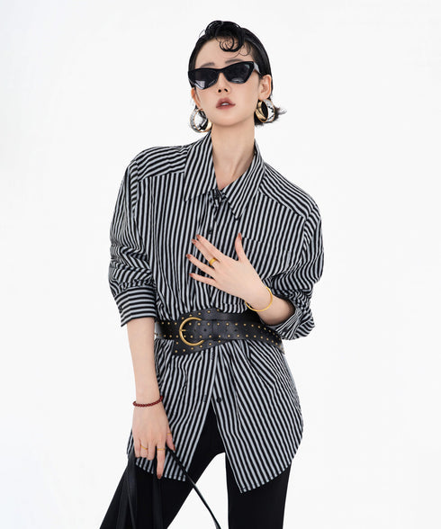 Stripe Oversized Shirt