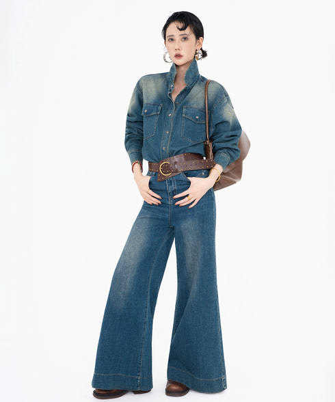 Washed Denim Pocket Shirt