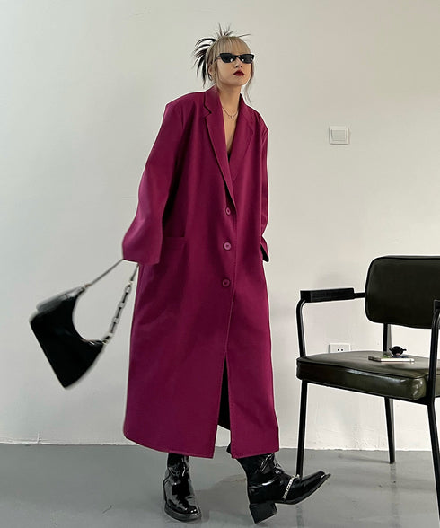 Magenta Long Coat