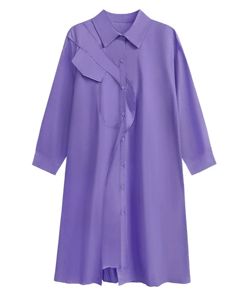 Curved Line Shirt Dress