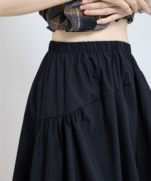 Wave Hem Skirt