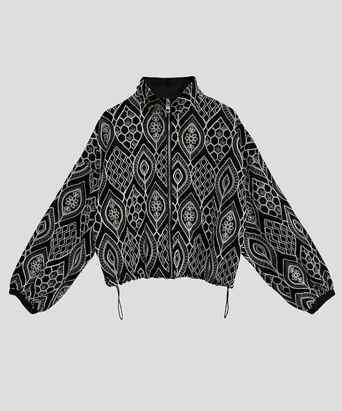 Ornate Pattern Zip Jacket