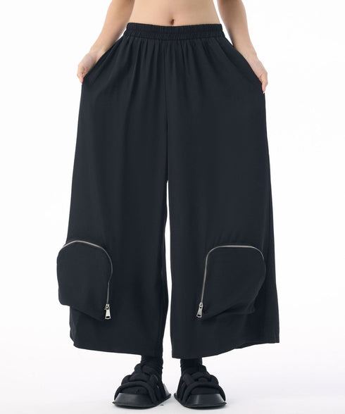 Zip Pocket Wide Pants