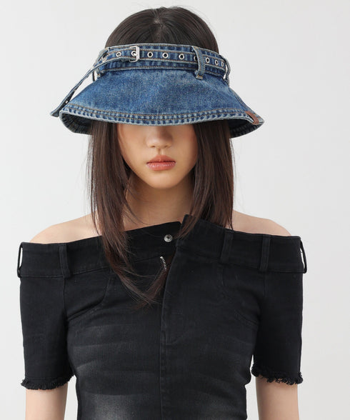 Denim Belt Visor