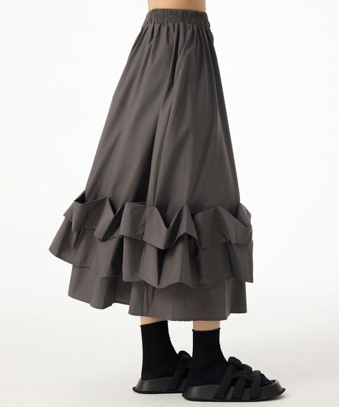Frill Curve Skirt