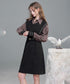 Check Layer Knit Dress
