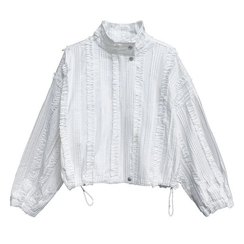 Vertical Frill Stand Jacket