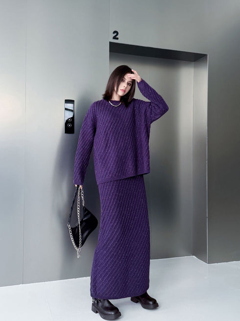 Diagonal Knit Texture Series