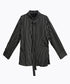 Pinstripe Belted Long Shirt