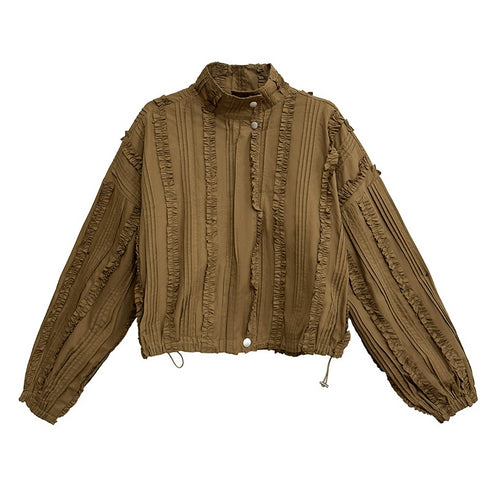 Vertical Frill Stand Jacket