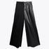 Contrast Texture Wide Pants