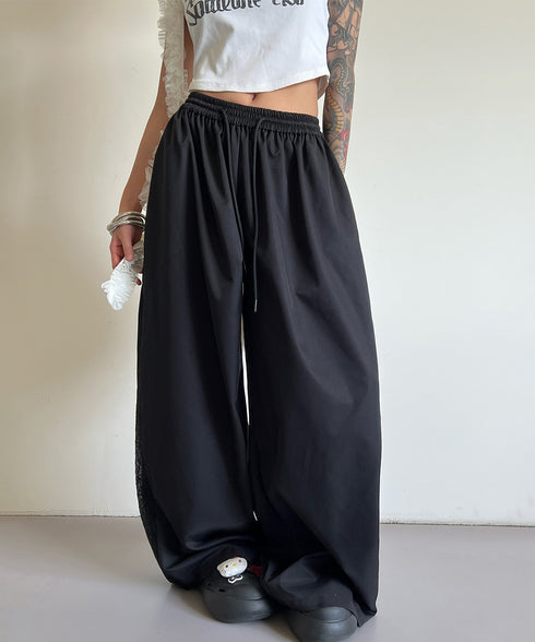 Lace Line Wide Pants