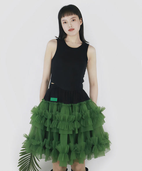 Cascade Ruffle Skirt