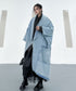 Washed Long Denim Coat