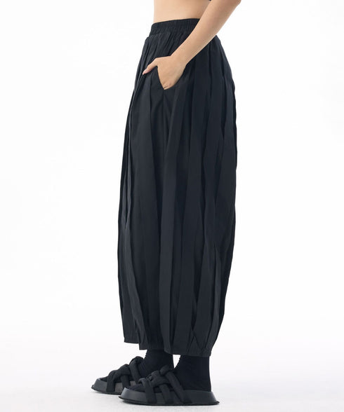 Pleated Volume Balloon Pants