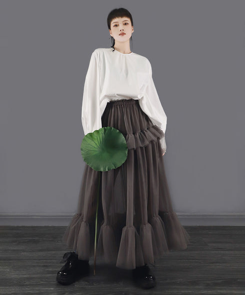Halo Tier Ruffle Skirt