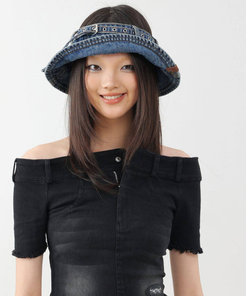 Denim Belt Visor