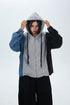 Patchwork Denim Hoodie