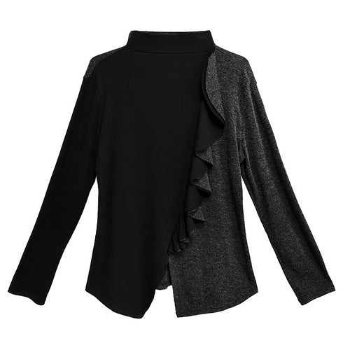 Frill Panel Contrast Top