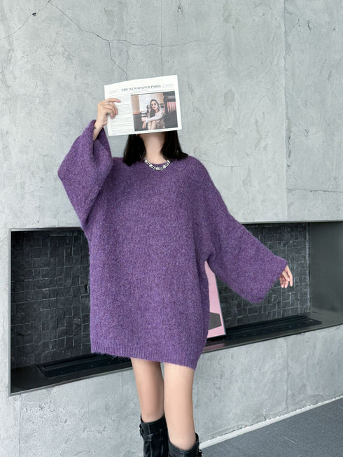 Balloon Sleeve Knit Top