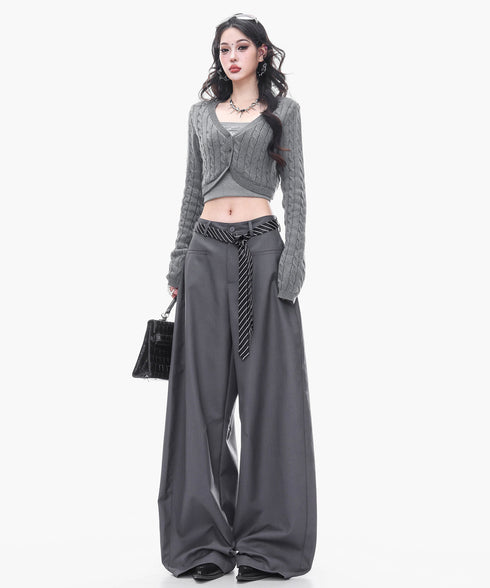 Structured Volume Wide Pants