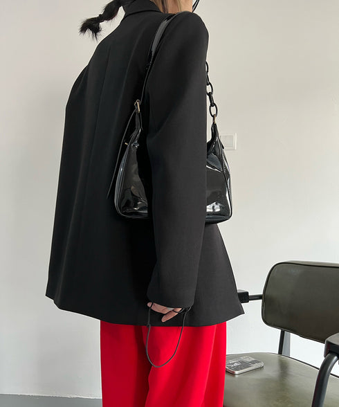 Structured Strap Tailored Jacket