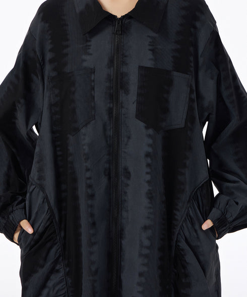 Glare Texture Zip Top