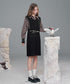 Check Layer Knit Dress